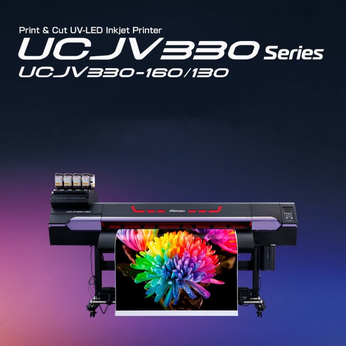 Mimaki анонсировало выход новой модели рулонного уф принтера-каттера UСJV330