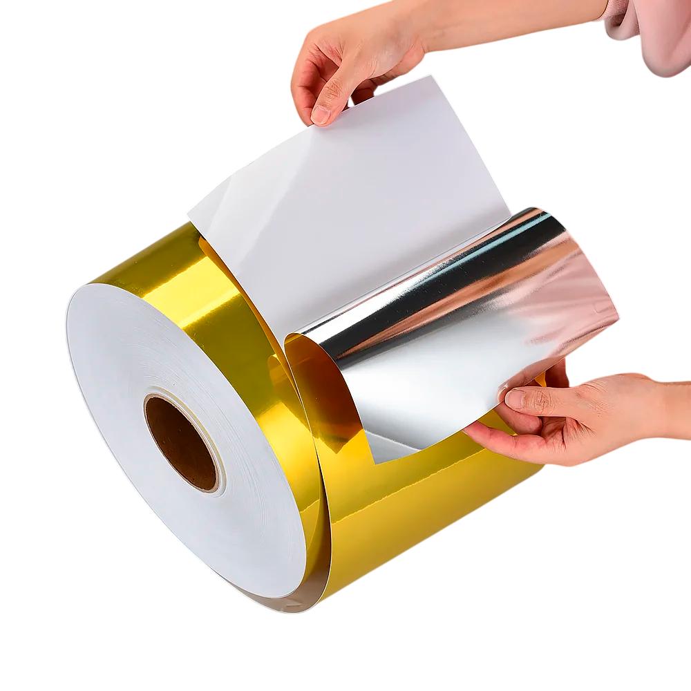 Струменевий DPINF10 Glossy Brushed Gold PET Sticker 80mic металізована глянцева золотиста брашировна плівка