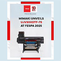 Mimaki представляет новую технологию UV DTF и ультрасовременные UV-краски накануне насыщенной инновациями выставки FESPA 2025