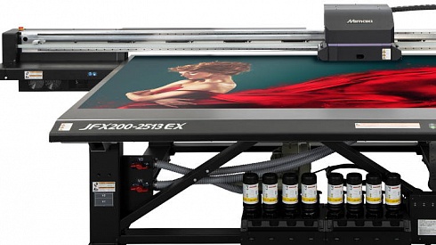 Широкоформатный планшетный уф принтер Mimaki JFX200-2513EX заказать