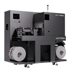 Лазерний принтер для виробництва рулонної етикетки та упаковки ANYTRON ANY - PRESS (CMYK+W, ширина 350 мм)