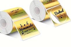 Laserjet DPLA001 Glossy Gold PET 50mic Label металізована глянсова золота плівка